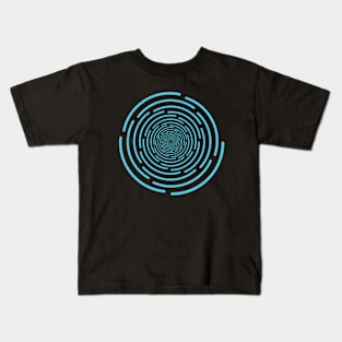 Modern trendy round shape circle graphic illustration vector design Kids T-Shirt